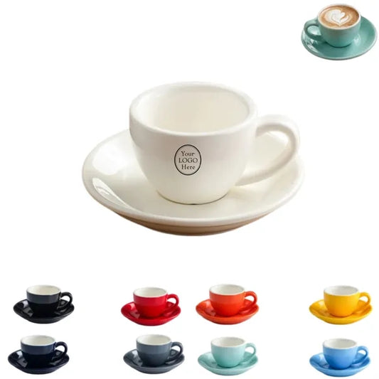 2.5 Oz. Espresso Cups with Saucer Set