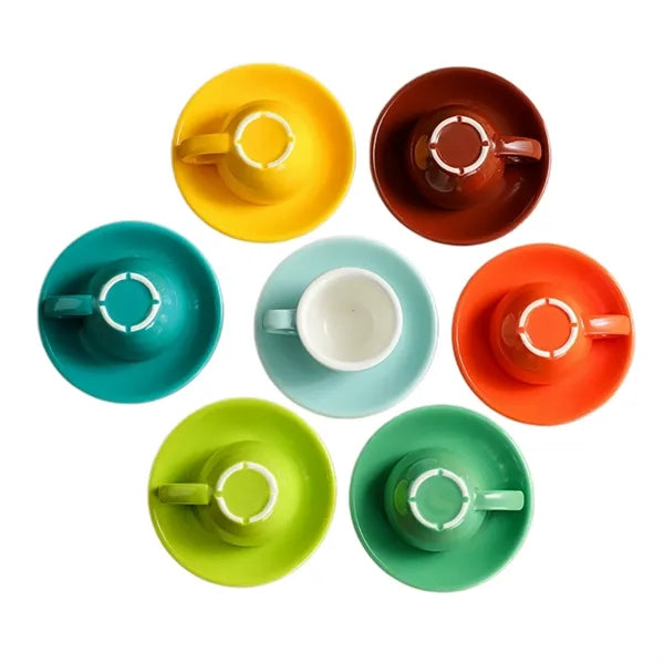 2.5 Oz. Espresso Cups with Saucer Set