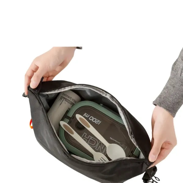 Portable Insulated Lunch Bag W/Buckle Handle