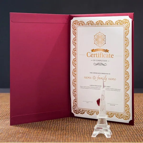 Double Display Certificate Holde Award Padded for Letter