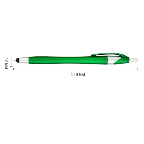 2 In 1 Plastic Ballpoint Pen With Stylus Touch