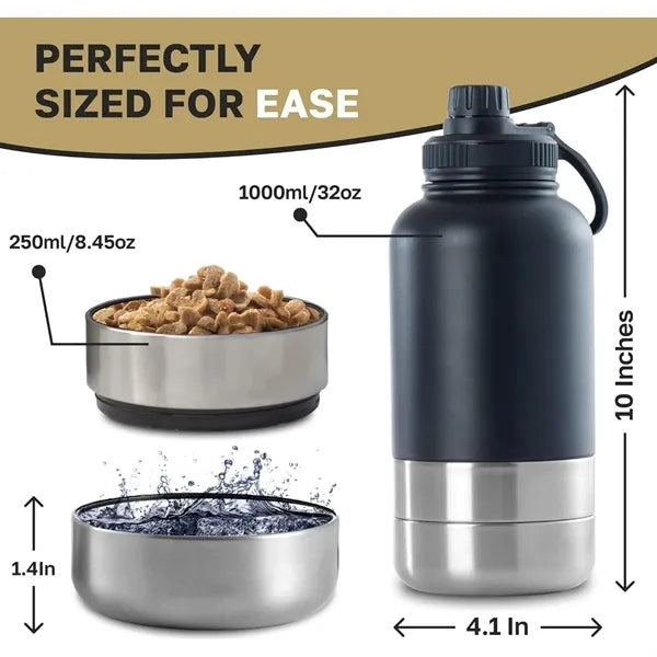 Oz 3-in-1 Water,Food & Hydration Bottle for Pets