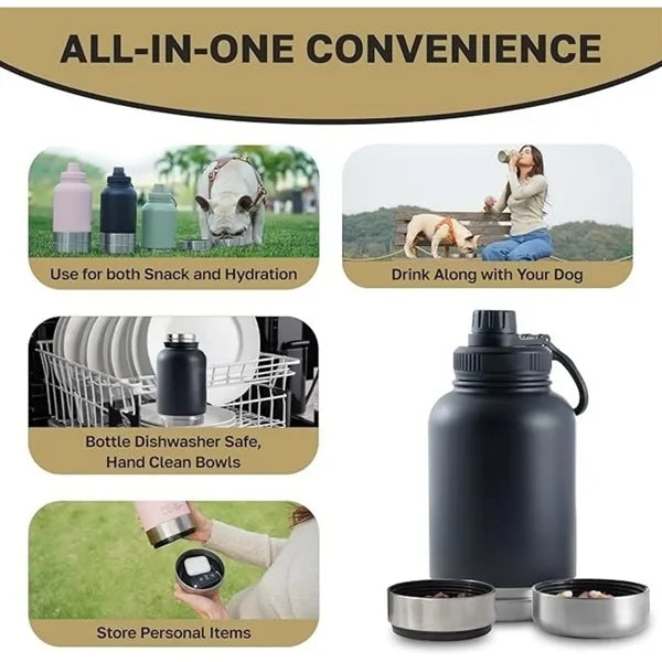 Oz 3-in-1 Water,Food & Hydration Bottle for Pets