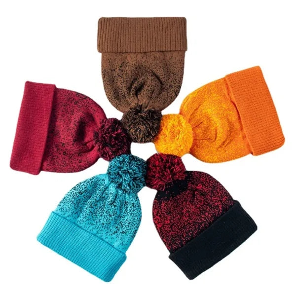 Knit Pom Winter Beanies