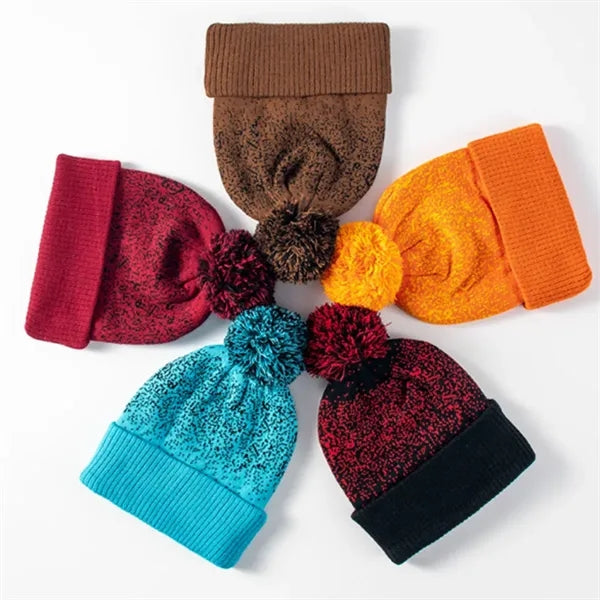 Knit Pom Winter Beanies