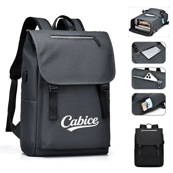 Simple Backpack With Usb Charging Port(Standard Shipped)