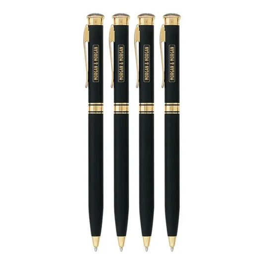 Union Printed - Old Fashion Solid Brass Twist Metal Pen