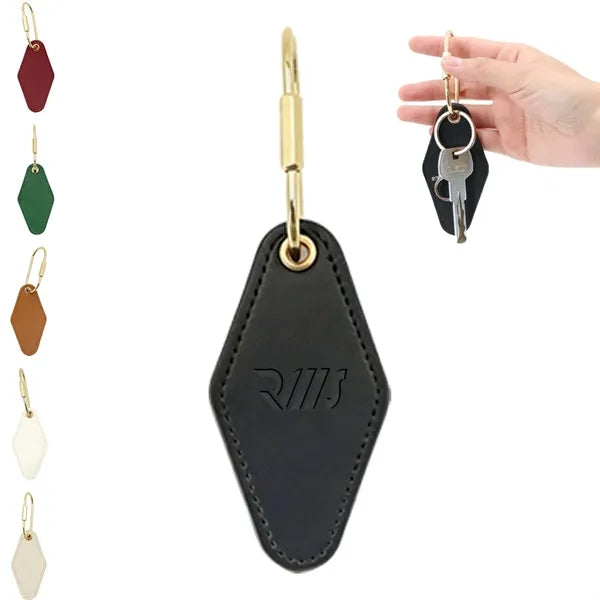 Portable Diamond PU Leather Decorative Keychain