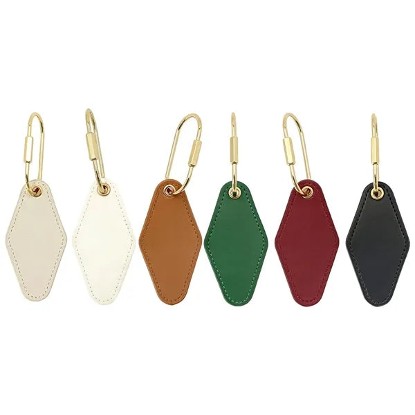 Portable Diamond PU Leather Decorative Keychain