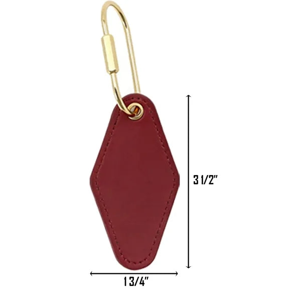 Portable Diamond PU Leather Decorative Keychain