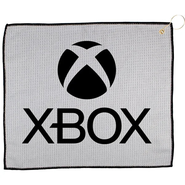 15" X 18" RPET Waffle Golf Towel with Hook & Grommet