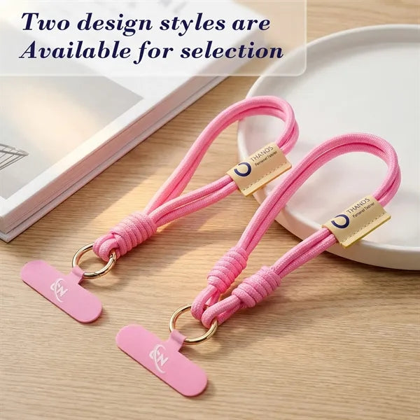 Wrist Strap Phone Lanyard With Patch Tether Tab
