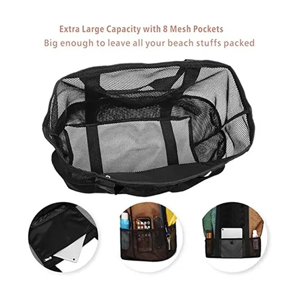Multi-Functional Large Mesh Beach Bag