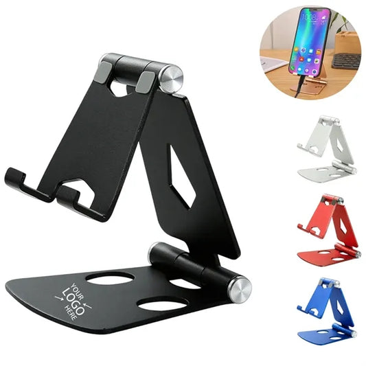 Aluminum Alloy Dual-Fold Portable Mini Phone Stand for Desk