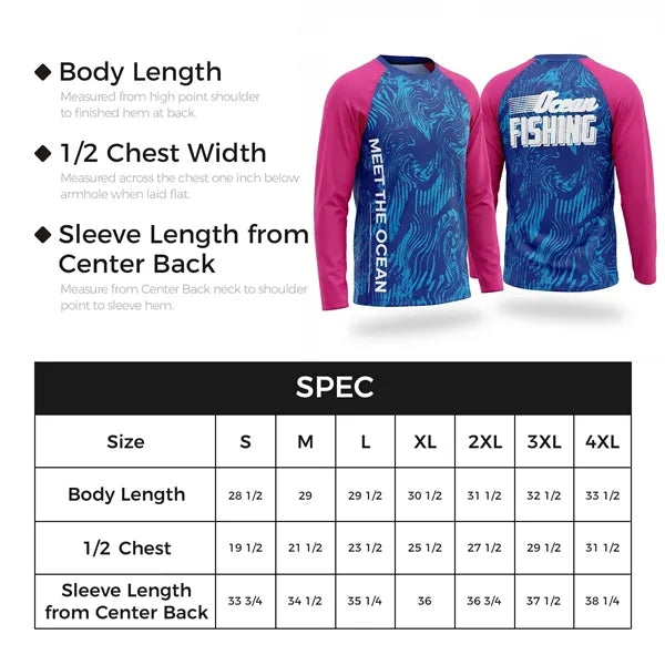 Unisex Sublimation SolarProtec Performance Long Shirt Hoodie
