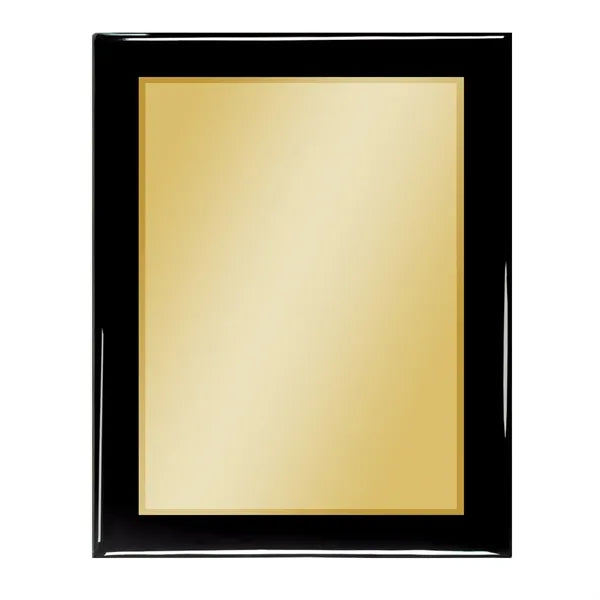 7" x 9" Black Piano Sublimated Plaque and Back Plate