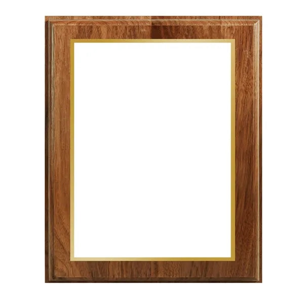 8" x 10" Genuine Walnut Sublimated Plaque and Back Plate