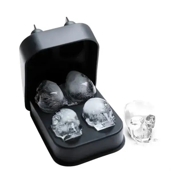 Skull-Shaped Silicone Ice Cube Tray