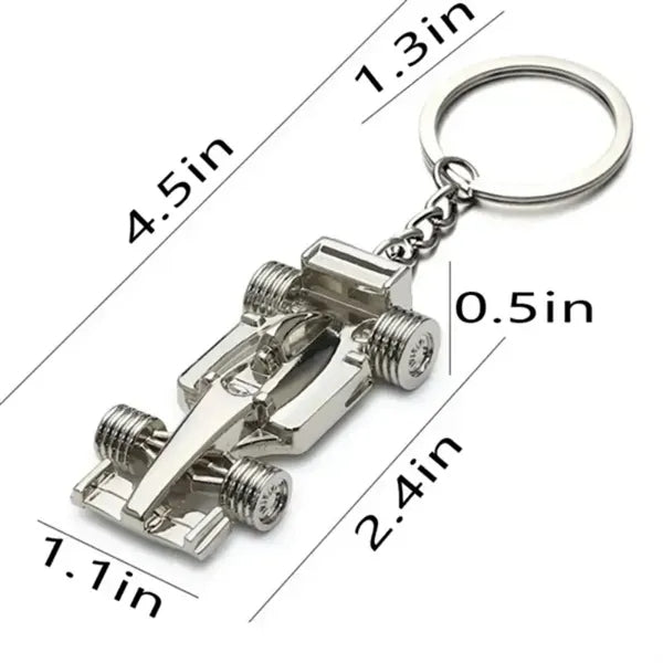 3D Zinc Alloy F1 Race Keychain