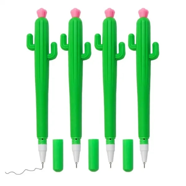 Cute Cactus Gel Pens With Flower Top