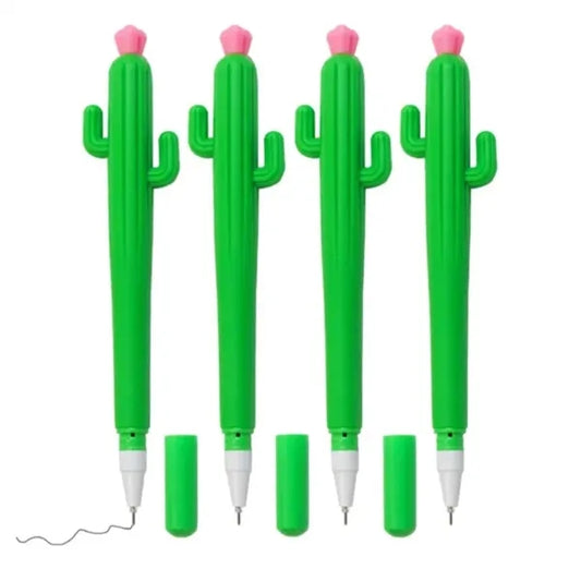 Cute Cactus Gel Pens With Flower Top