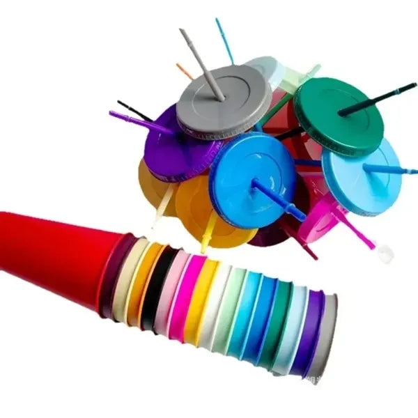 ColorPop Snap-Lid Tumbler With Straw