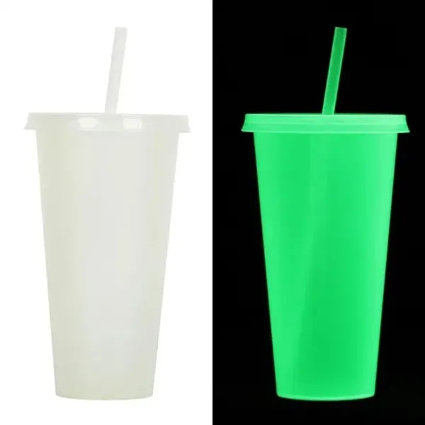 Night Glow Color-Changing Tumbler with Straw