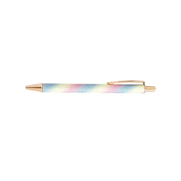Sparkly PU Leather Metal Click Pen