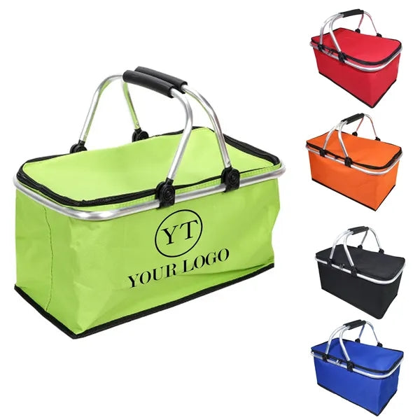 Aluminum Folding Picnic Basket