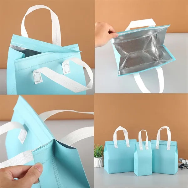 Thermal Non-Woven Grocery Tote Bag 10 " x 9.4 " x 5.9 "