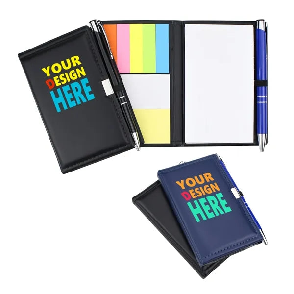 PVC Notepad with Aluminum Ballpoint Pen Set