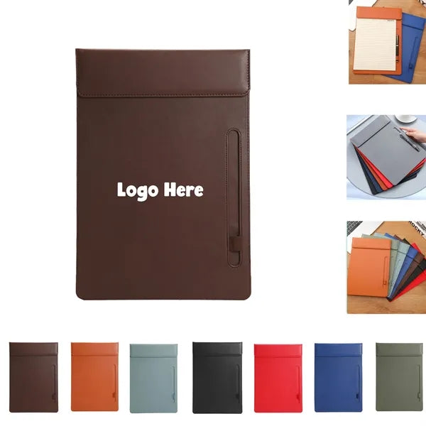 Executive A4 PU Leather Clipboard With Pen Slot