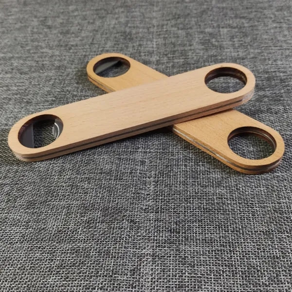 Stainless Wood Handle Bartender Beer Bottle Opener