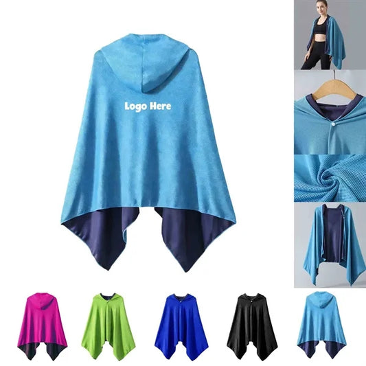 Cool Quick-Drying Beach Cape With Buttons