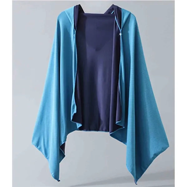 Cool Quick-Drying Beach Cape With Buttons