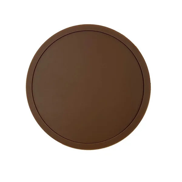 6 Pieces Silicone Coasters Set with Holder