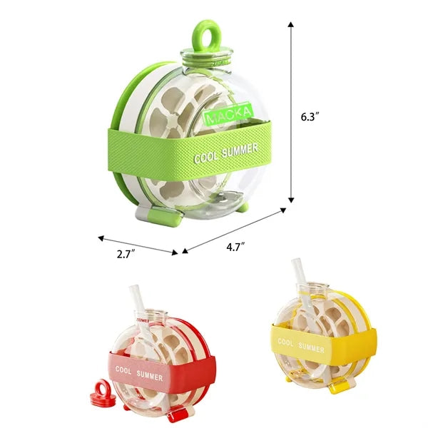 Ice Tray Straw Cup