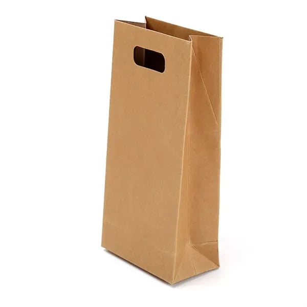 Natural Brown Kraft Paper Bag w/ Die Cut Handle