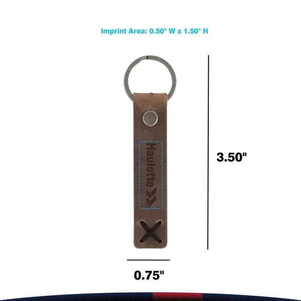 Flarivet Riveted Leather Keychain