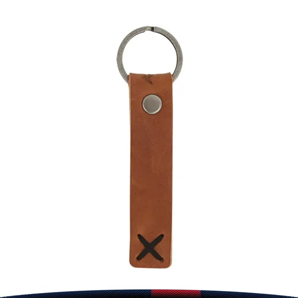 Flarivet Riveted Leather Keychain