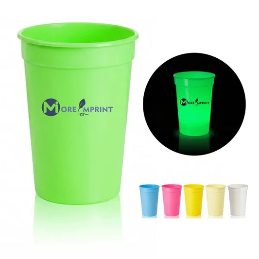16oz Plastic Cup Glowing Stadium Party Glow Tumbler