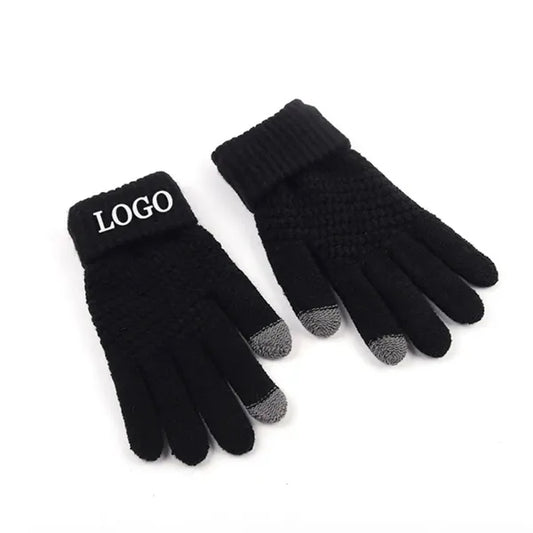 Touchscreen Fleece Knitting Gloves