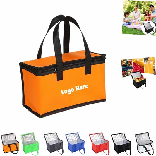 Non-Woven Insulated Picnic Cooler Bag with Zipper