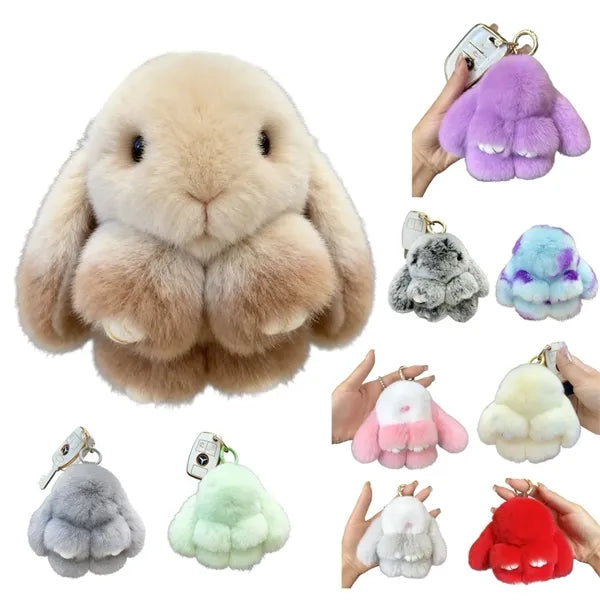 Plush Bunny Keychain & Bag Charm
