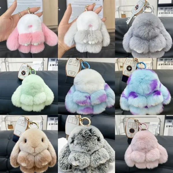 Plush Bunny Keychain & Bag Charm