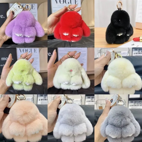 Plush Bunny Keychain & Bag Charm
