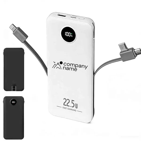 10000mAh Power Bank With Plug and Cable