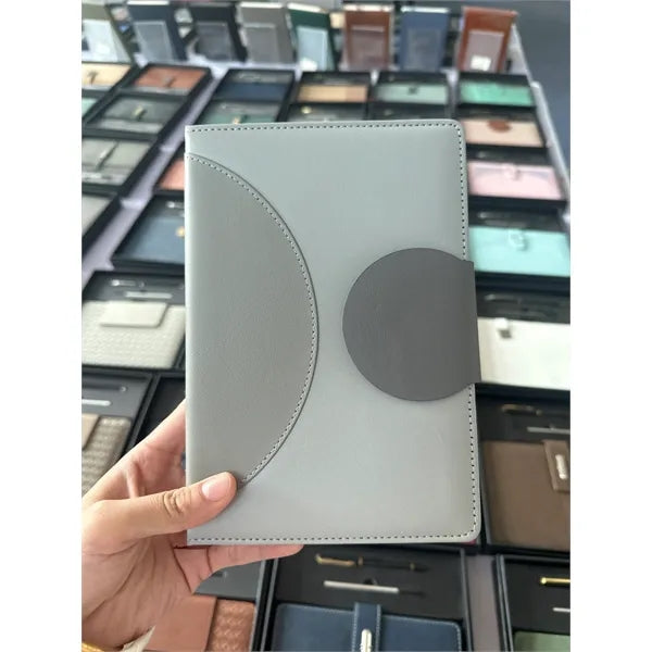 A5 Leather Magnetic Closure Notebook with 100 Sheets