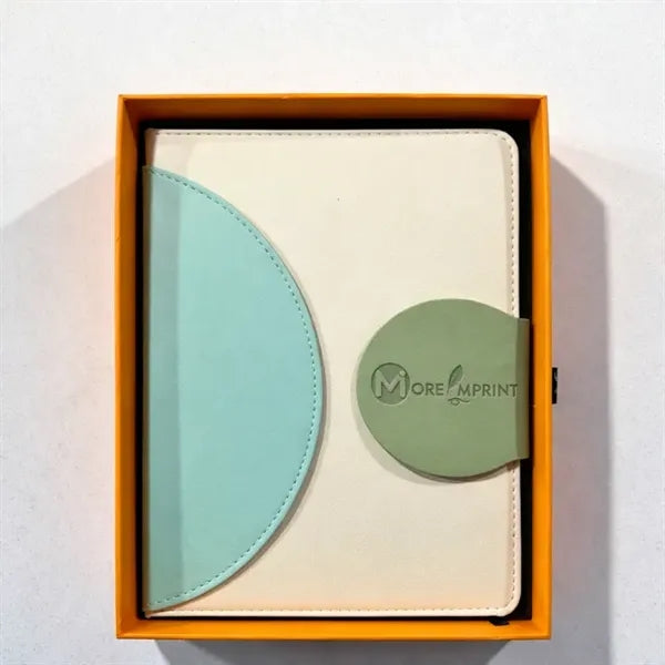 A5 Leather Magnetic Closure Notebook with 100 Sheets