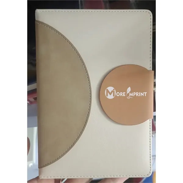 A5 Leather Magnetic Closure Notebook with 100 Sheets